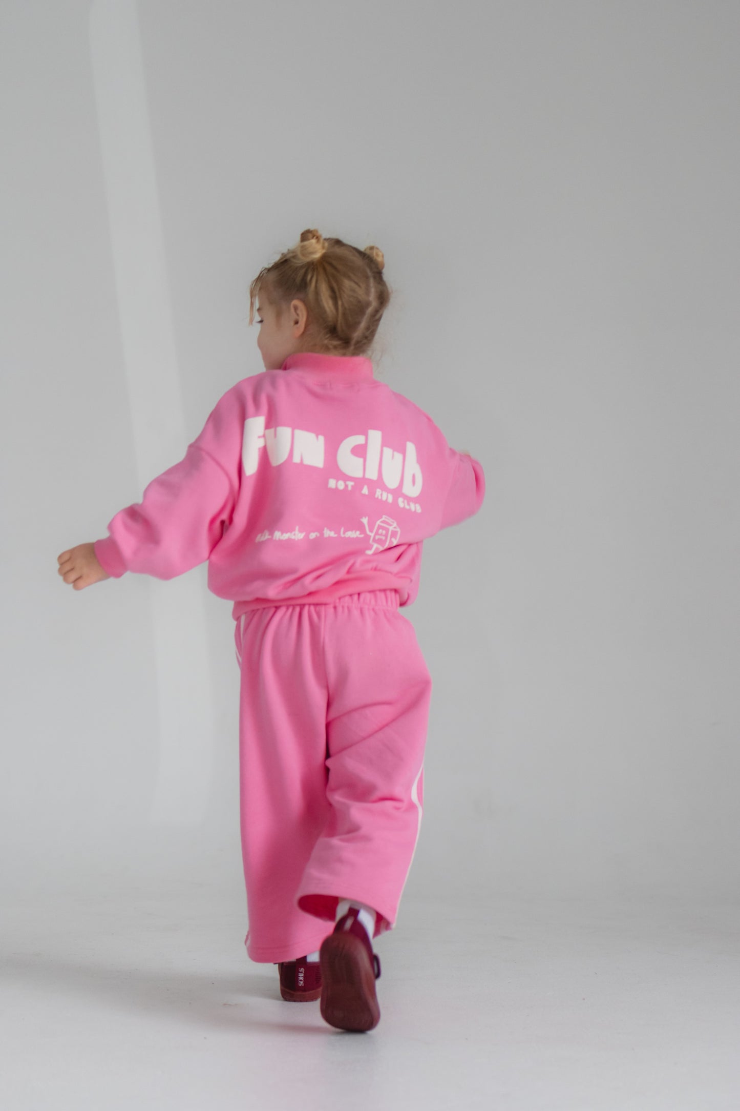 Side Stripe Sweat Pants - Bright Pink