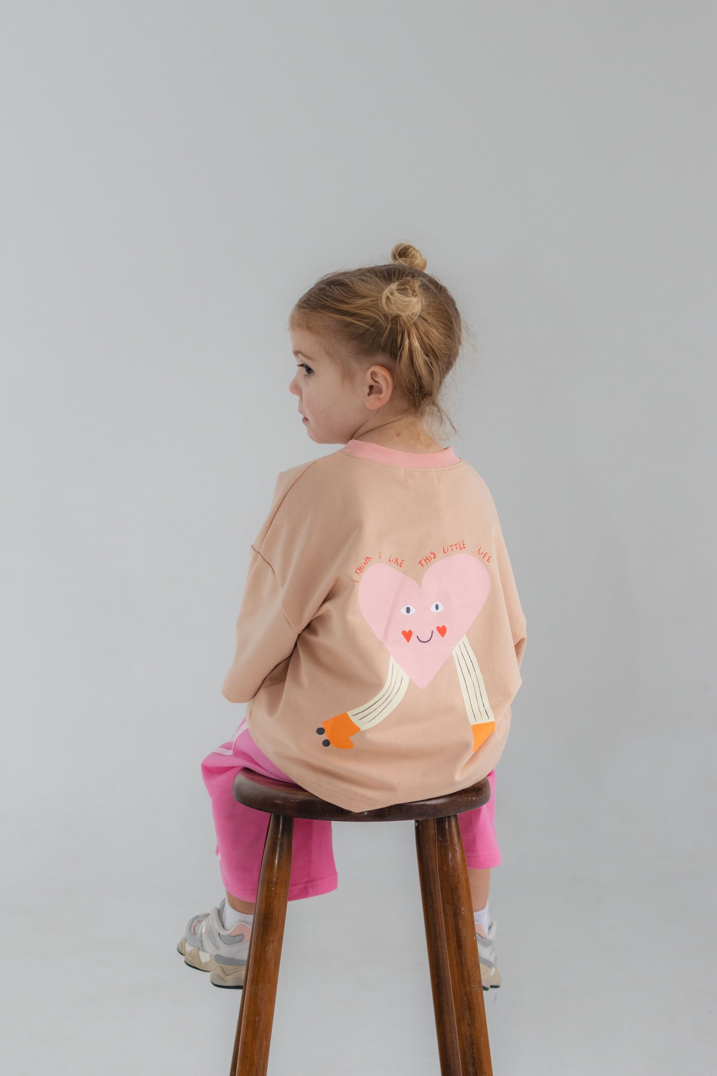 This Little Life Oversized Tee - Pale Coral