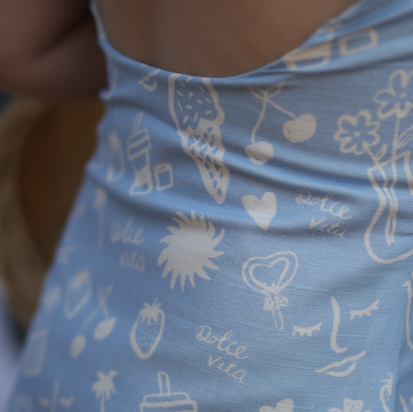 Dolce Vita Mini Dress - Sky Blue