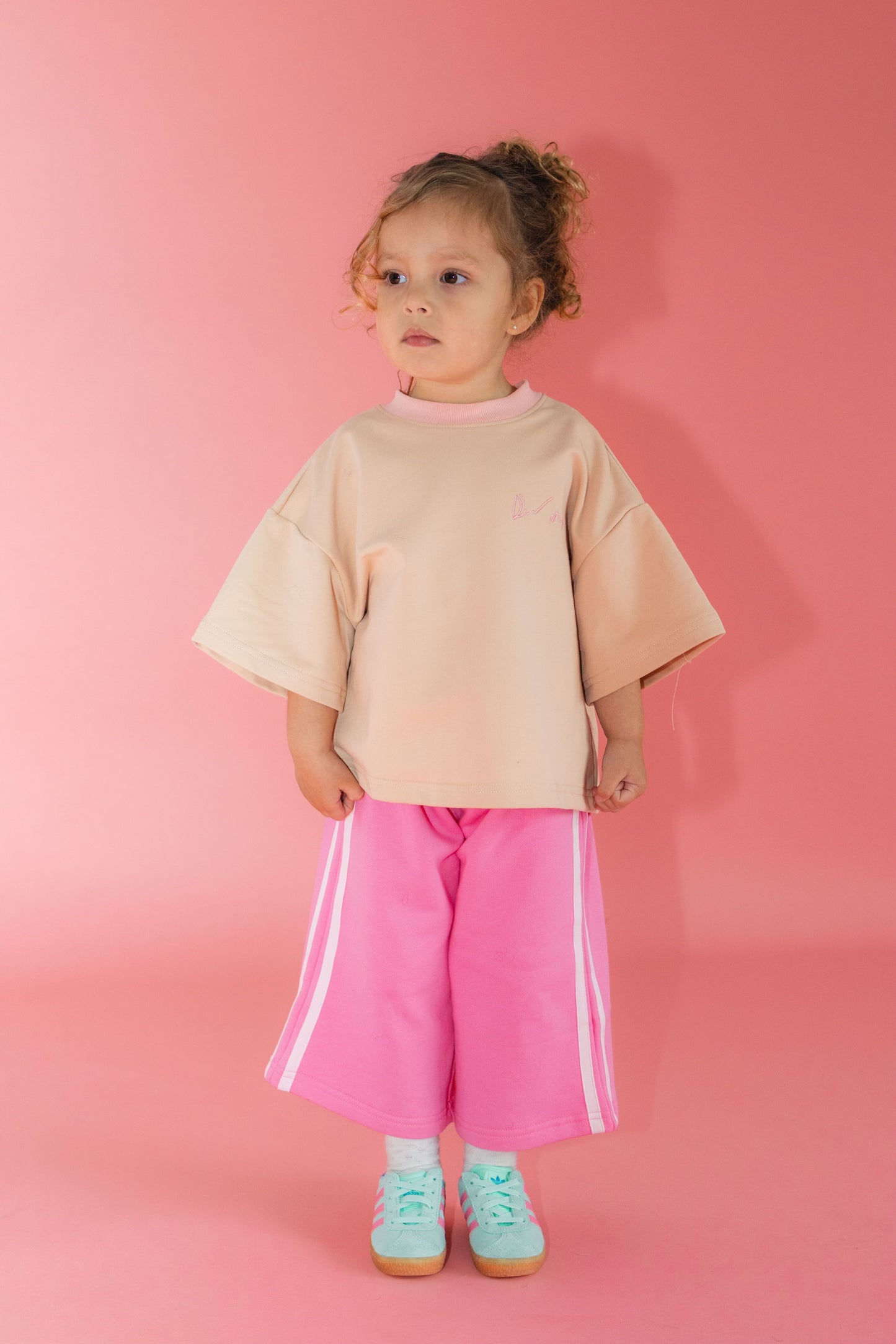 This Little Life Oversized Tee - Pale Coral