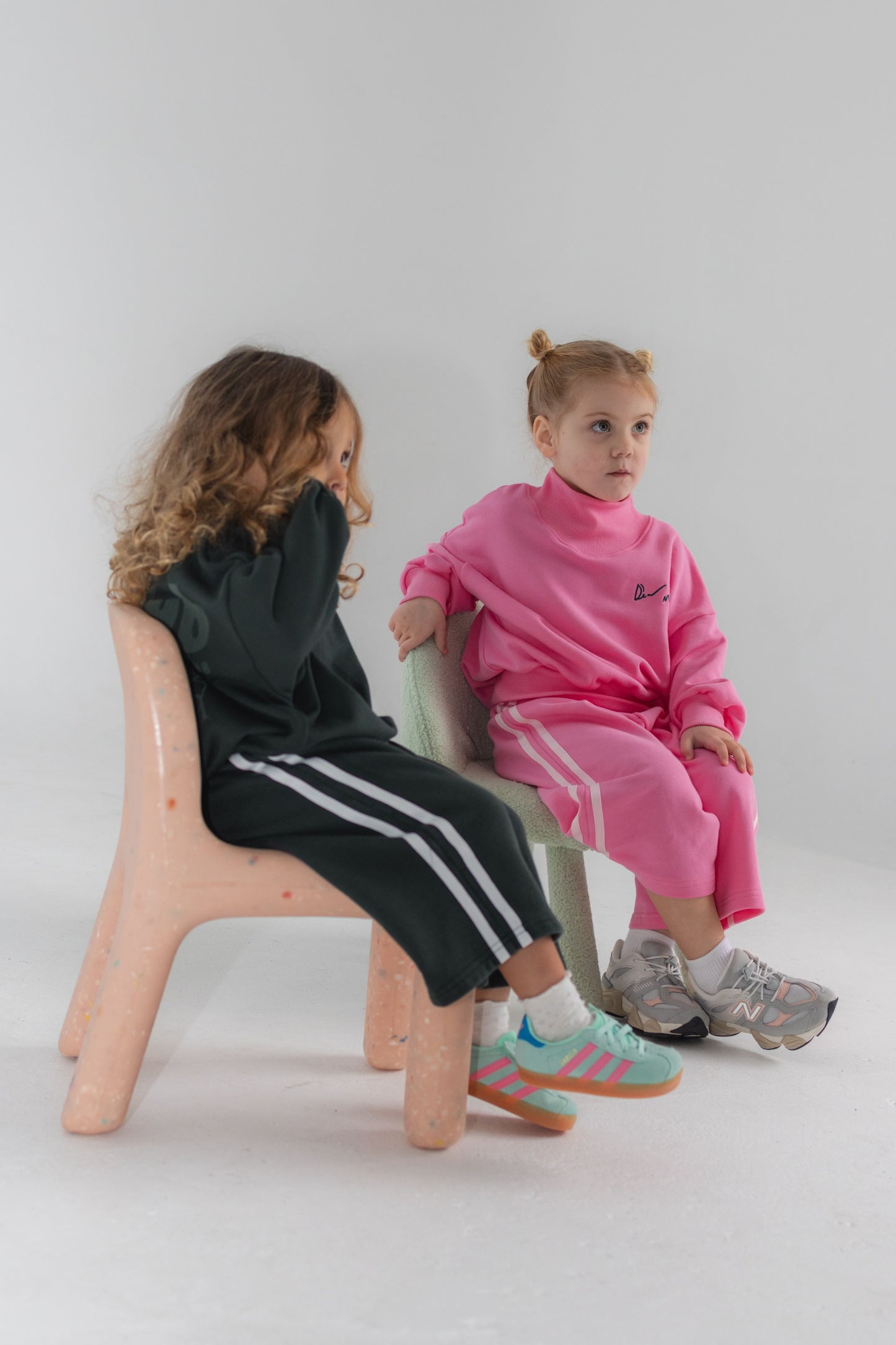 Side Stripe Sweat Pants - Forest Green