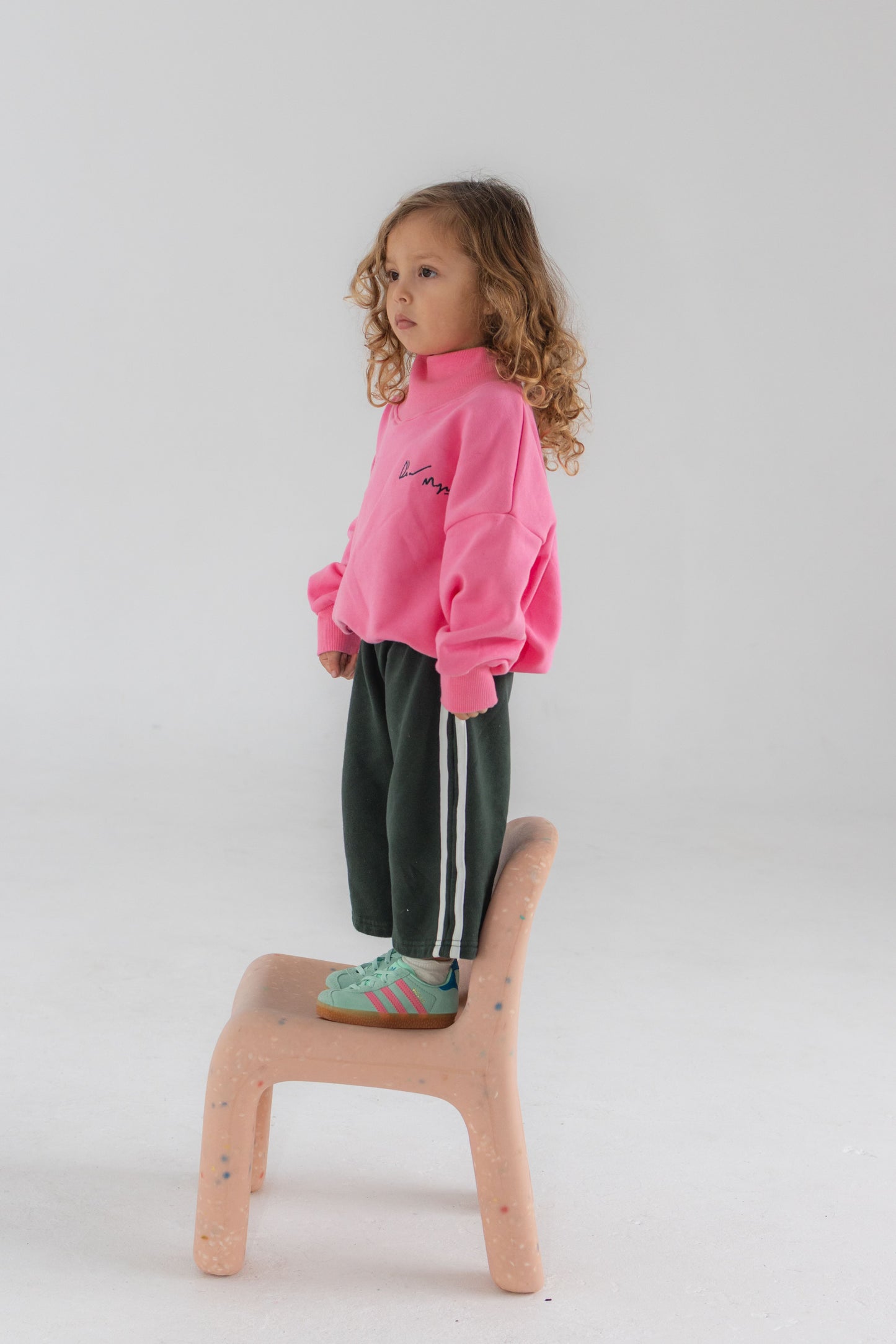 Side Stripe Sweat Pants - Forest Green
