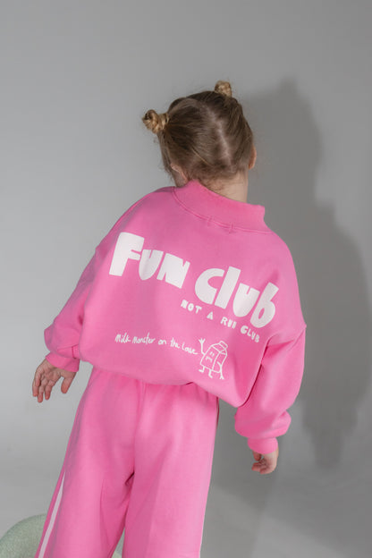 Fun Club Sweat - Bright Pink