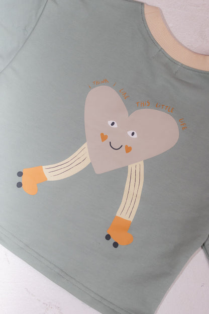 This Little Life Oversized Tee - Minty Blue