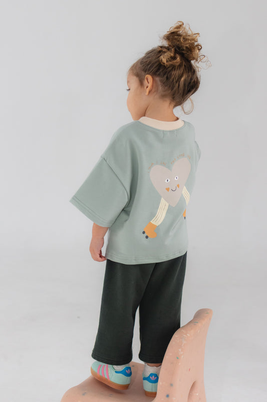 This Little Life Oversized Tee - Minty Blue