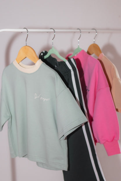 This Little Life Oversized Tee - Minty Blue